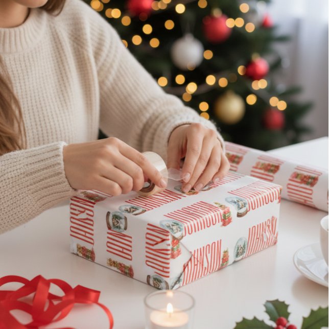 Papier d'enveloppement de Noël personnalisé (Créateur téléchargé)