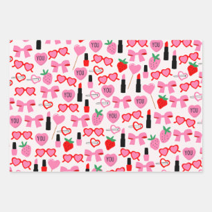 Papier d'enveloppement de vaches roses mignonnes