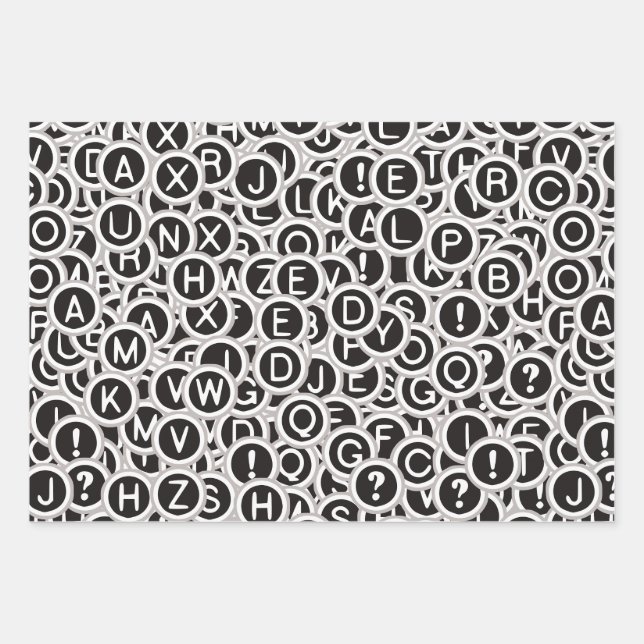 Papier d'enveloppement des clés de machine vintage (Devant)