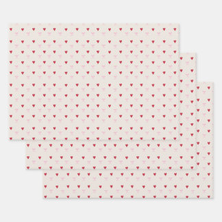 Papier d'enveloppement des coeurs et des vaches mi