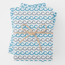 Papier d'enveloppement des vagues océaniques série