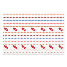 Papier d'enveloppement du coeur et des lignes Ense