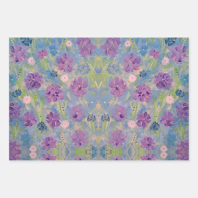 Papier d'enveloppement floral Bouquet de printemps (Devant)