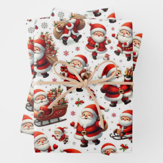 Papier d'enveloppement Jolly Santas