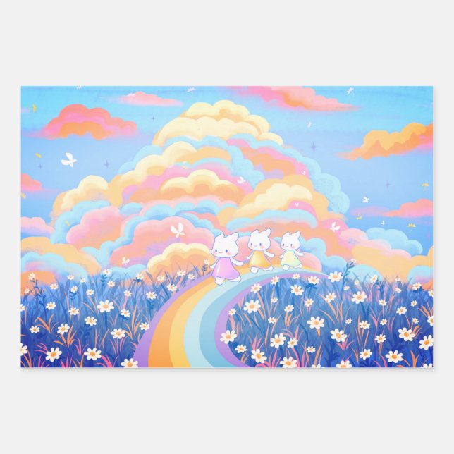 Papier d'enveloppement mignon (Devant 3)