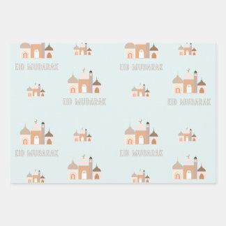 Papier d'enveloppement moderne de l'Aïd Moubarak E