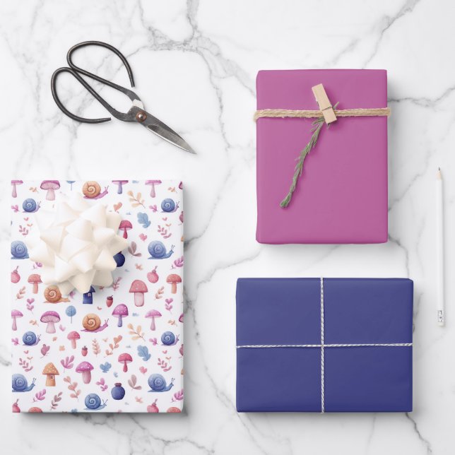 Papier d'enveloppement Motif Whimsical Magic Garde (Recto)