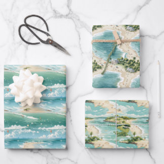 Papier d'enveloppement Ocean Breeze