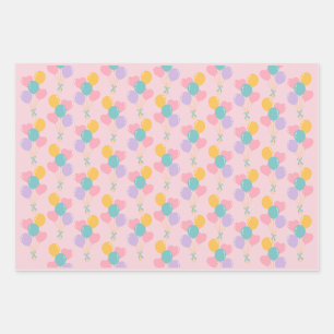 Papier d'enveloppement Pastel Anniversaire