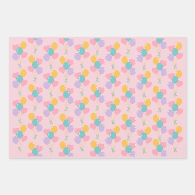 Papier d'enveloppement Pastel Anniversaire (Devant)