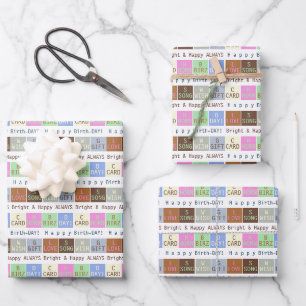 Papier d'enveloppement personnalisé pour anniversa