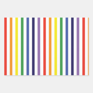 Papier d'enveloppement Rainbow Stripes et Blue Dia
