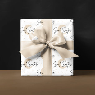 Papier d'enveloppement Soul Soeur Jeu de 3 feuille