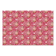 Papier d'enveloppement Valentines