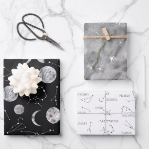 Papier d'enveloppement zodiaque Feuille plate Ense