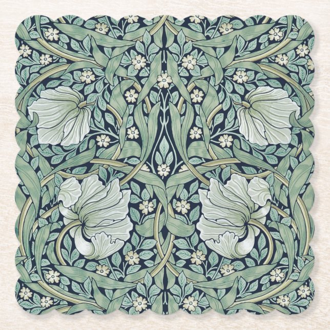 Papier Dessous-de-verre en papier: WILLIAM MORRIS : PIMPE (Devant)