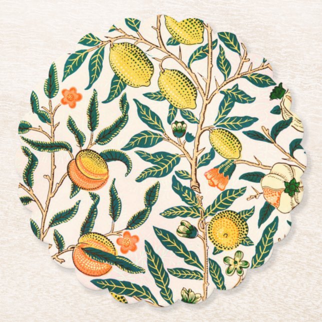 Papier Dessous-de-verre en papier: WILLIAM MORRIS : POMEG (Devant)