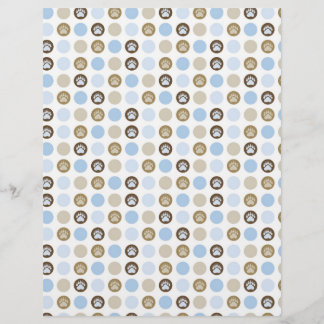 Papier Empreinte de patte Pois
