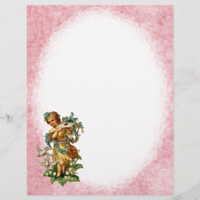 Papier en-tête Angel vintage (Devant)