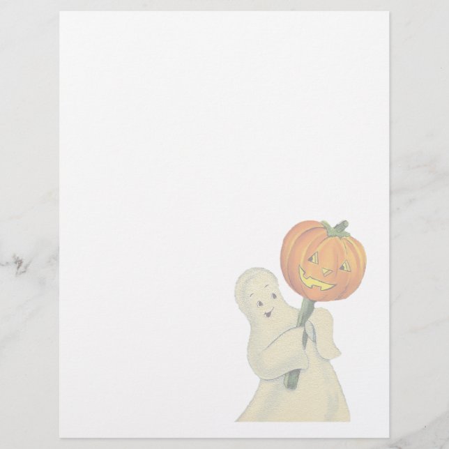 Papier en-tête Halloween vintage (Devant)