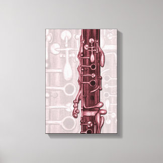 Papier en toile Clarinet rouge
