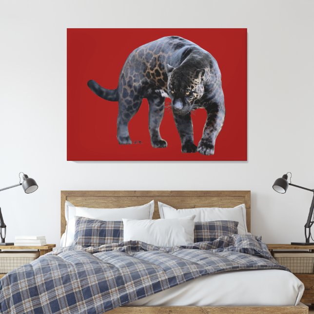 Papier en toile rouge Jaguar Diablo (Insitu(Chambre))