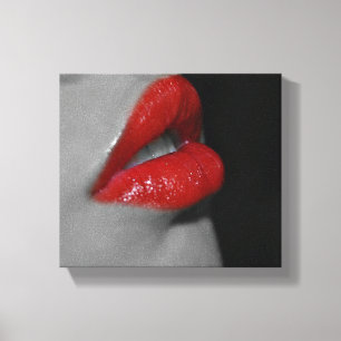 Papier en toile rouge lèvres