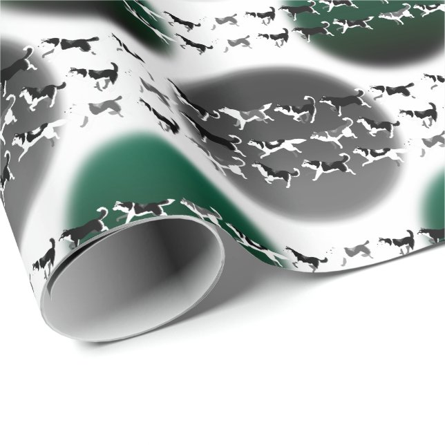 Papier enroué de cadeau de Noël enroué de papier (Coin rond)