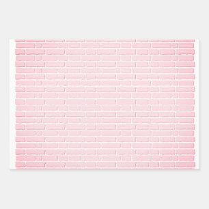 Papier enveloppant avec mur en briques roses