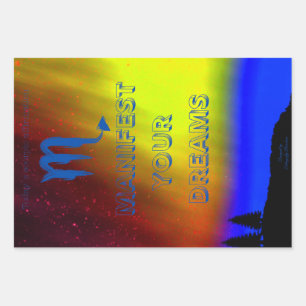 Papier enveloppant - Scorpio-Manifeste vos rêves