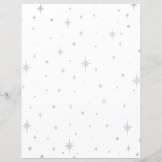 Papier fantaisiste pour journal de bord en argent 