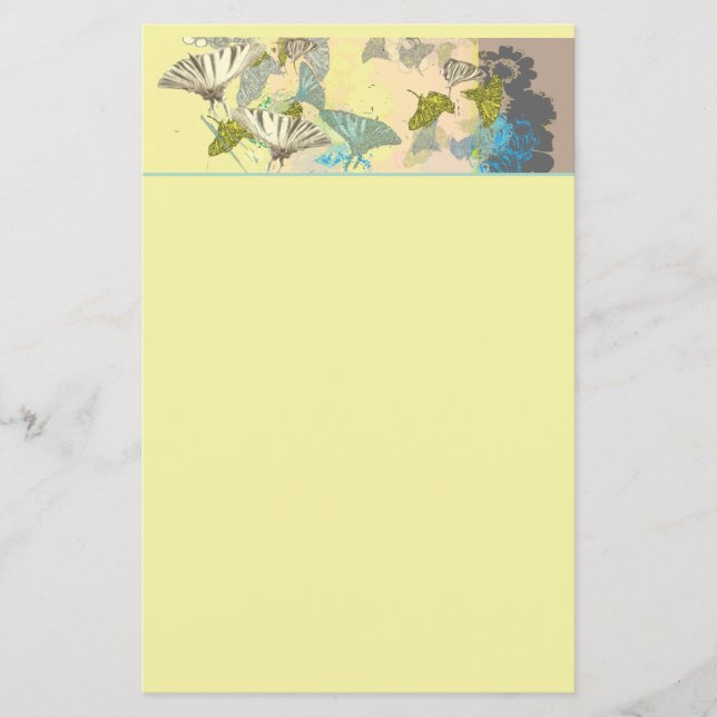 Papier feuille Papillons d'été italiens (Devant)