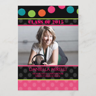 Papier Feux Photo Graduation Invitation
