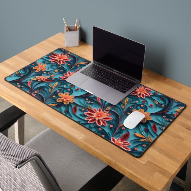 Papier floral motif de bureau Mat (Bureau 2)