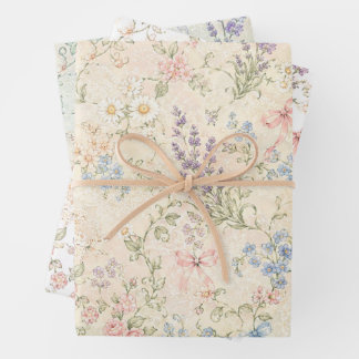 Papier Floral Pastel Grandmillennial Cottage Vinta