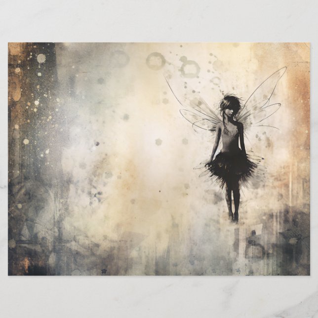 Papier Grunge Fairy (Dos)