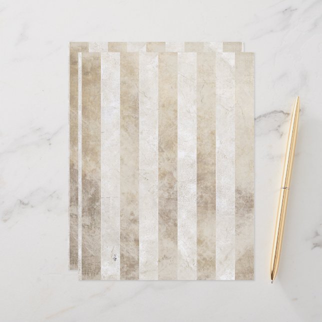 Papier Grunge Gold Stripe (Devant/Arrière en situation)