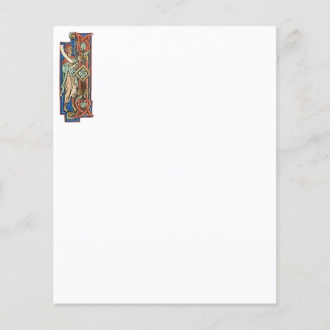 Papier I initial éclairé (Devant)