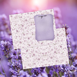 Papier Journal Floral Lavande Chic Campagne Notele