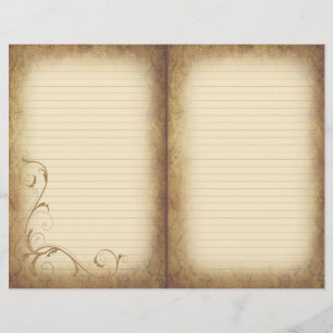 Papier journal victorien sur le vieillissement