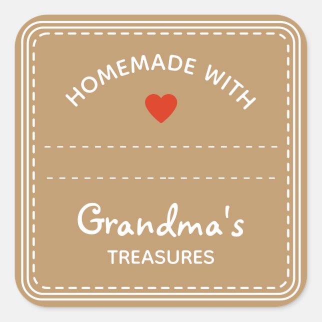 Papier Kraft Brown Jar Étiquettes Blank Textbox Co (Devant)