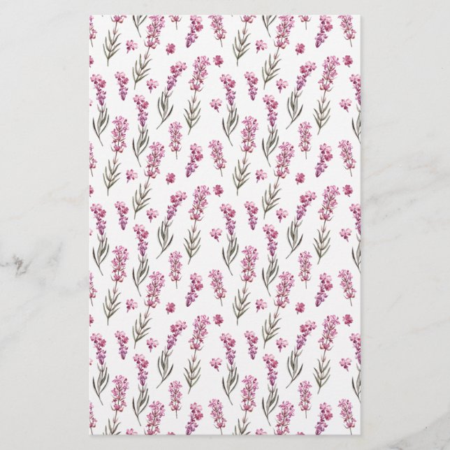 Papier Lavendar papier enveloppé de savon (Devant)