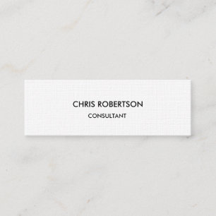 Papier lin mince Carte de visite moderne chic minc