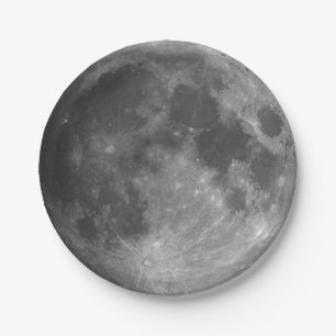 Papier. Lune photo 01. Assiette en Papier.