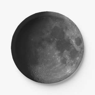 Papier. Lune photo. Assiette en Papier.