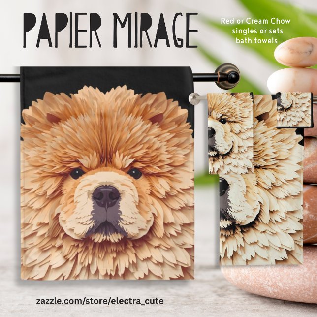 PAPIER MIRAGE Crème Chow (Available in Red or Cream Chow)