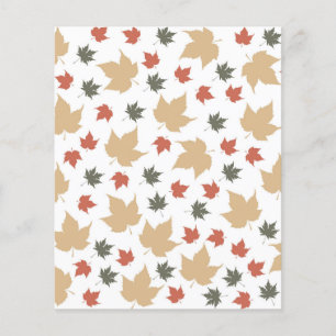 Papier Motif à feuilles d'automne et d'automne