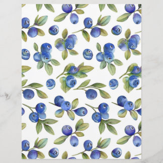 Papier Motif Blueberry vintage Stable
