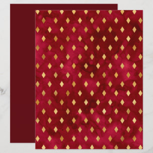 Papier Motif de scrapbook Gold Diamond de Bourgogn