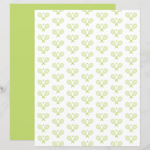 Papier Motif minimaliste de tennis